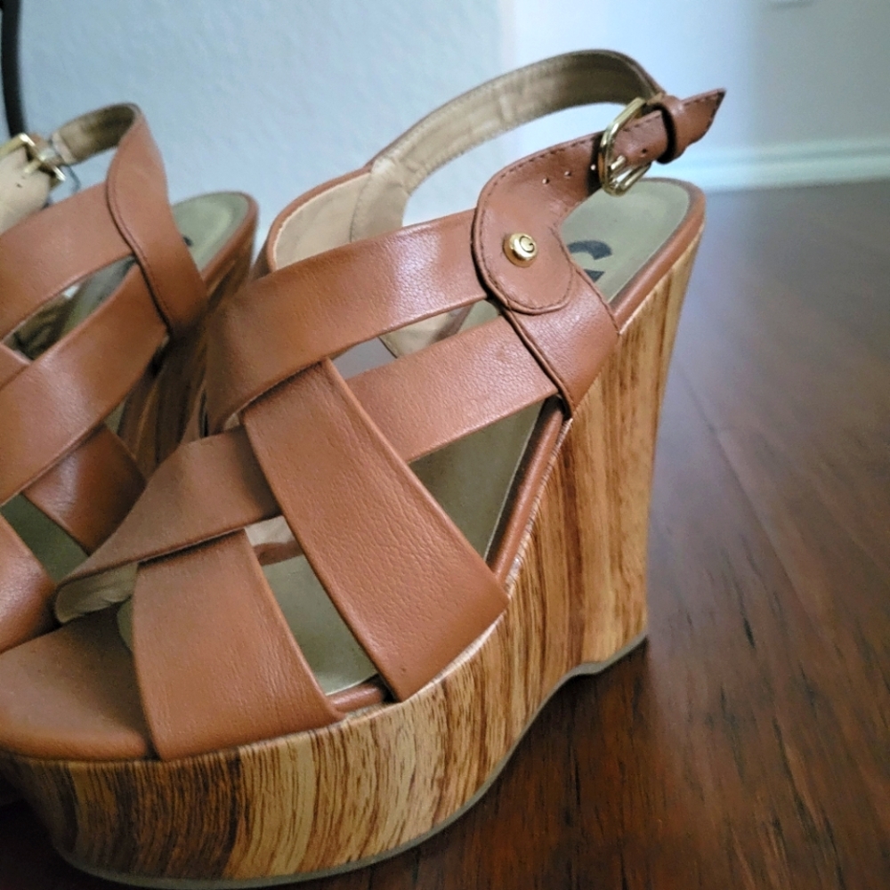 Tan/Brown Wedges size 7